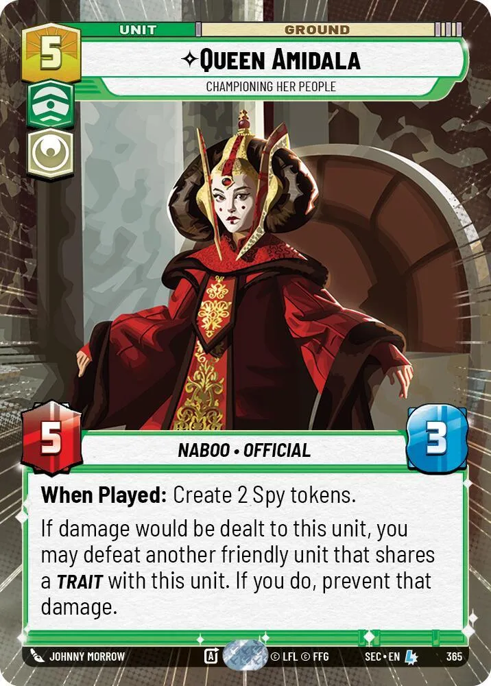 Queen Amidala - Championing Her People — Secrets of Power — Star Wars: Unlimited