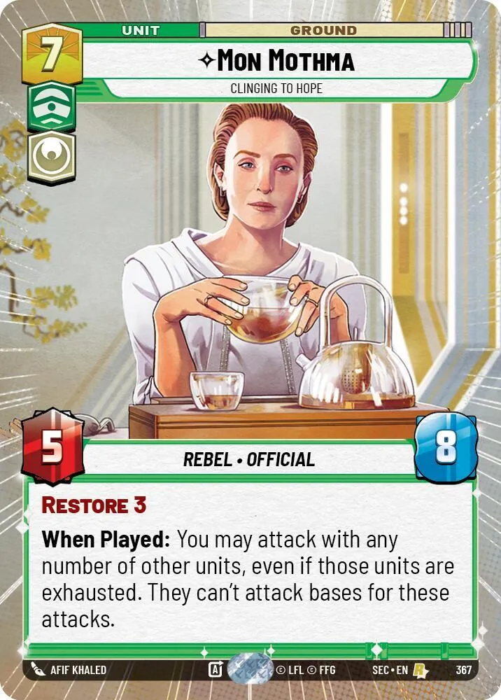 Mon Mothma - Clinging to Hope — Secrets of Power — Star Wars: Unlimited
