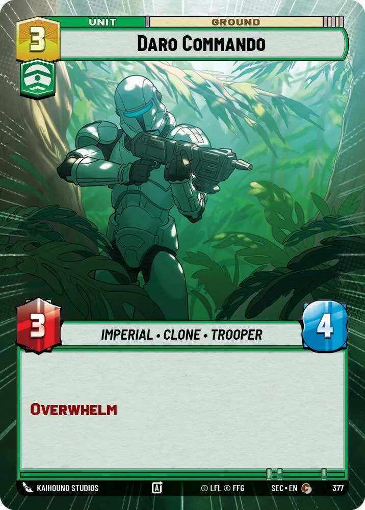 Commando de Daro — Secrets of Power — Star Wars: Unlimited