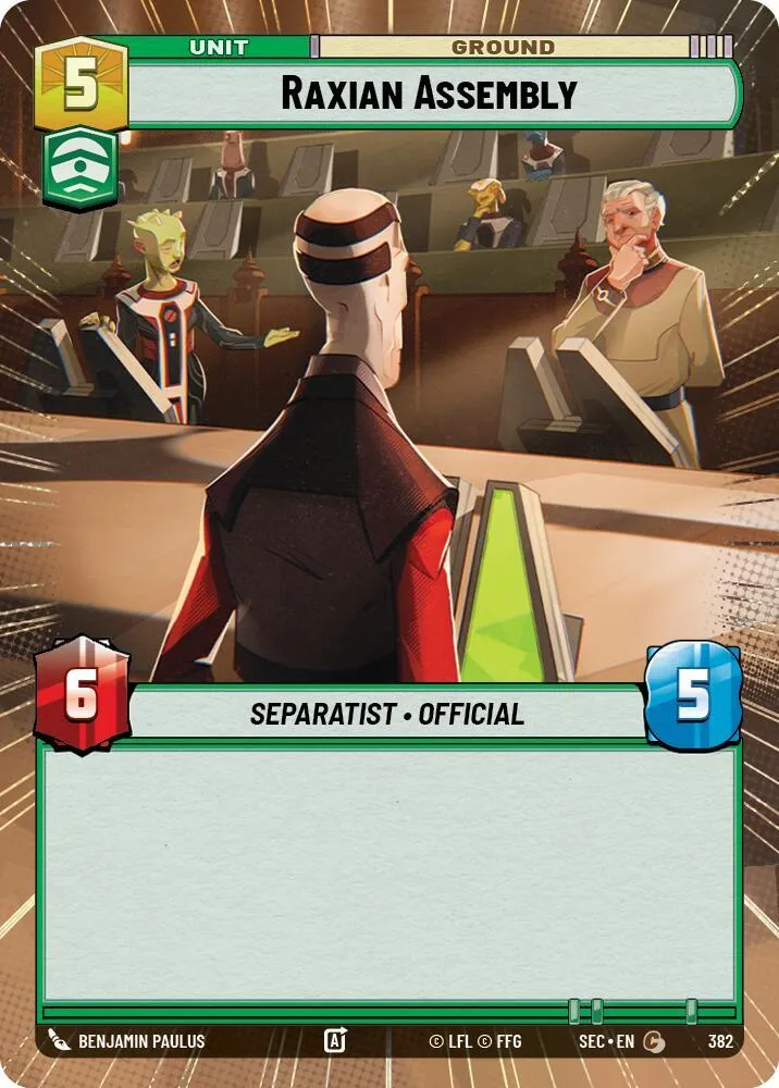 Raxian Assembly — Secrets of Power — Star Wars: Unlimited