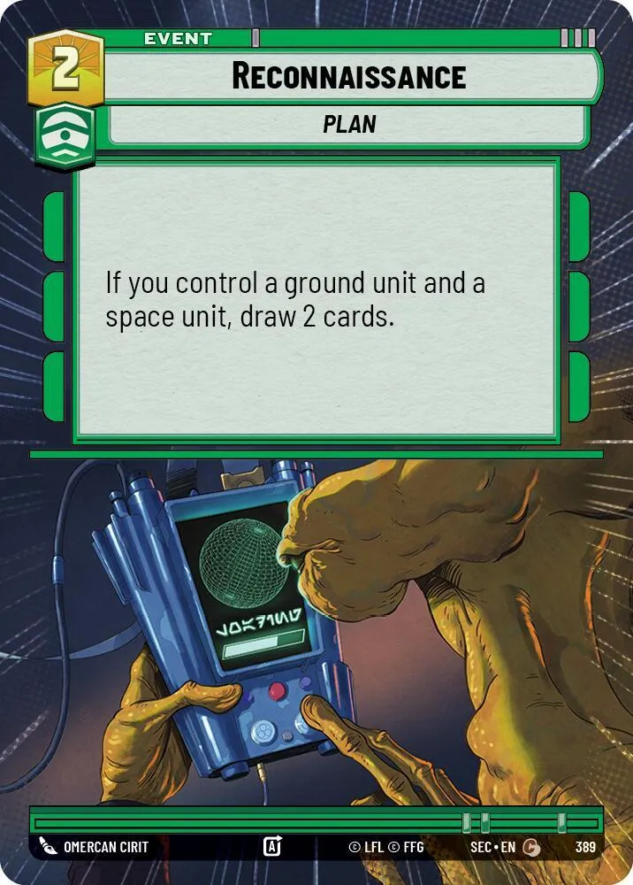 Reconnaissance — Secrets of Power — Star Wars: Unlimited