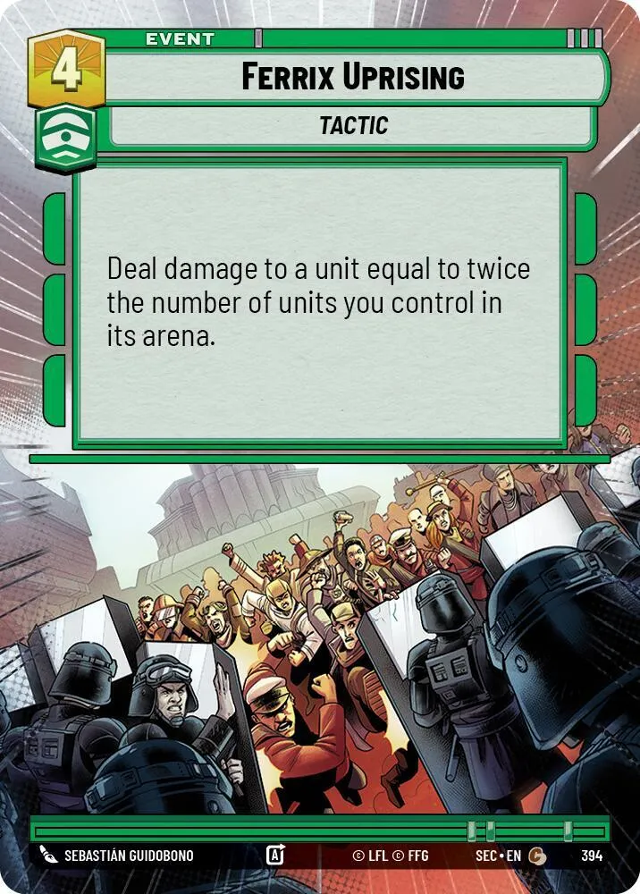Soulèvement de Ferrix — Secrets of Power — Star Wars: Unlimited