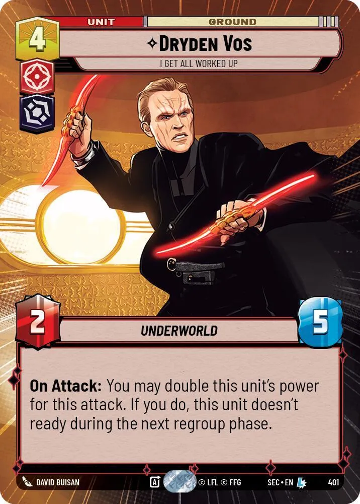 Dryden Vos - Je M'Emporte Facilement — Secrets of Power — Star Wars: Unlimited