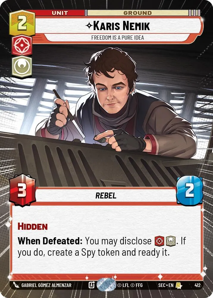 Karis Nemik - Freedom is a Pure Idea — Secrets of Power — Star Wars: Unlimited