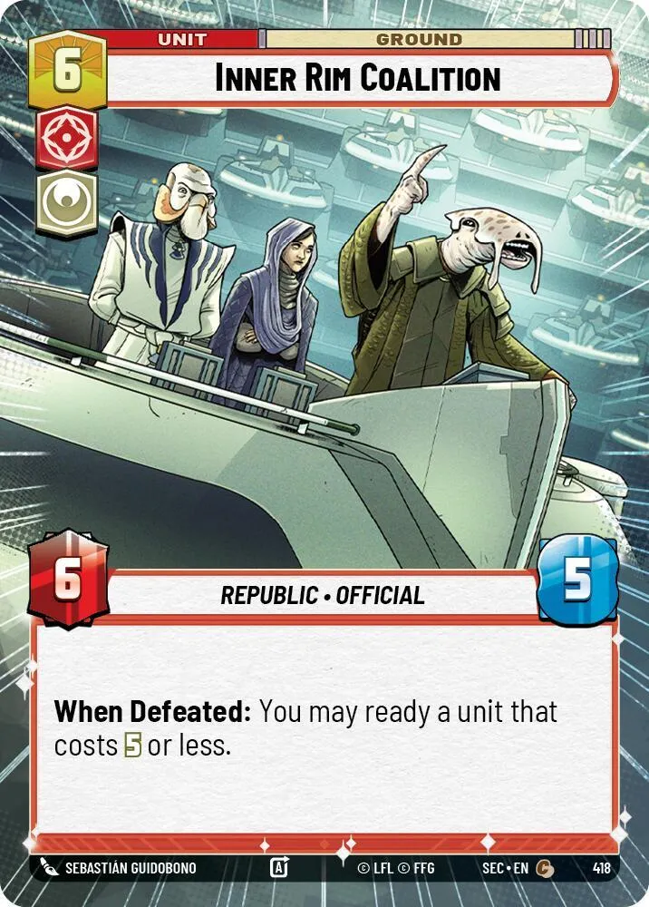 Coalition de la Bordure Intérieure — Secrets of Power — Star Wars: Unlimited