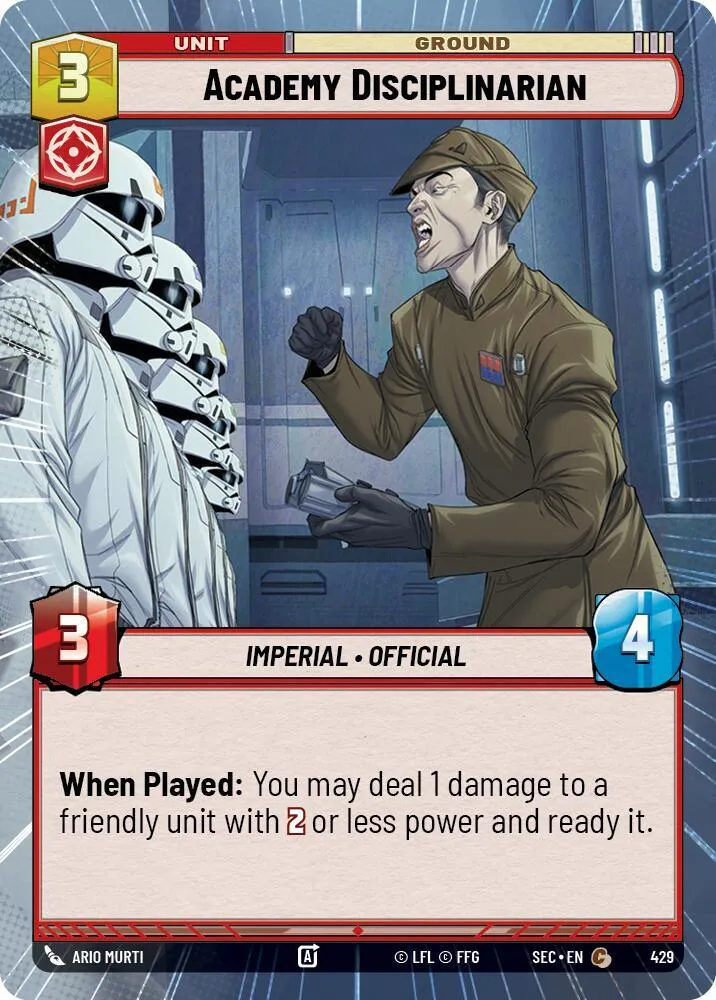 Academy Disciplinarian — Secrets of Power — Star Wars: Unlimited