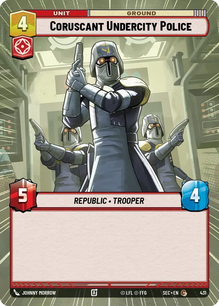 Police de la Ville Basse de Coruscant — Secrets of Power — Star Wars: Unlimited
