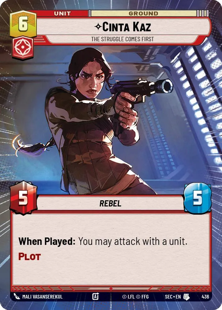 Cinta Kaz - The Struggle Comes First — Secrets of Power — Star Wars: Unlimited