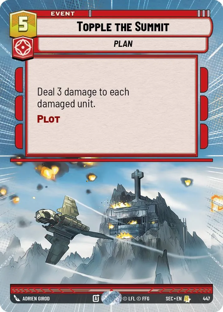 Topple the Summit — Secrets of Power — Star Wars: Unlimited