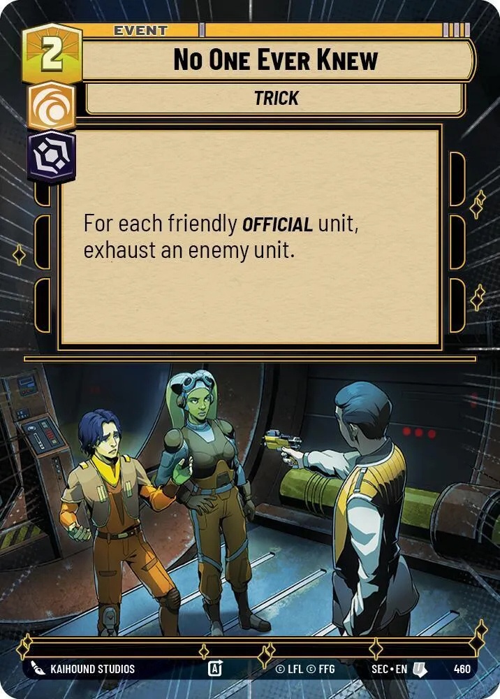 Personne n'a Jamais Su — Secrets of Power — Star Wars: Unlimited