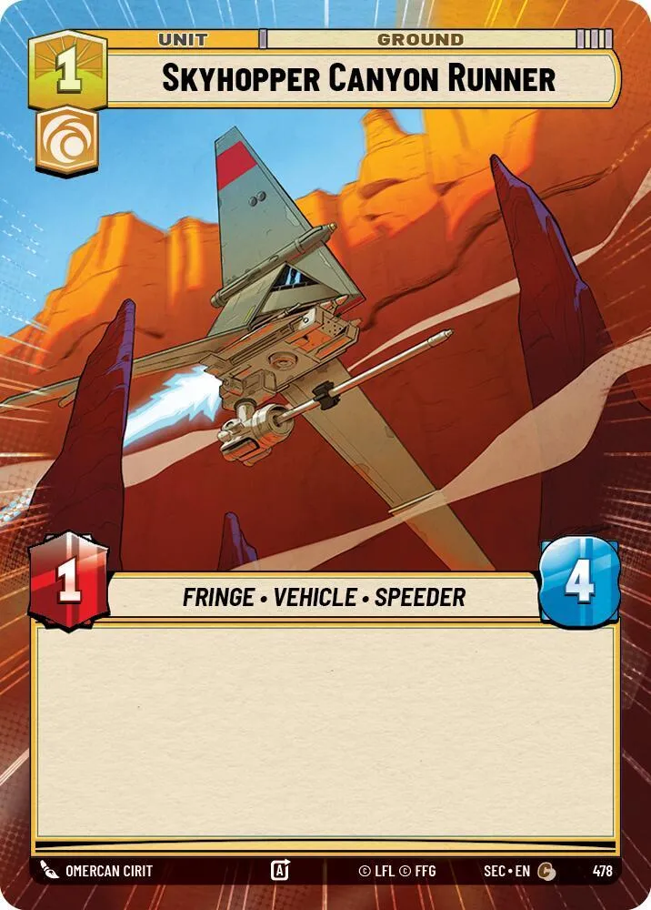 Skyhopper Canyon Runner — Secrets of Power — Star Wars: Unlimited