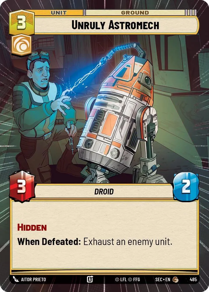 Astromech Indiscipliné — Secrets of Power — Star Wars: Unlimited