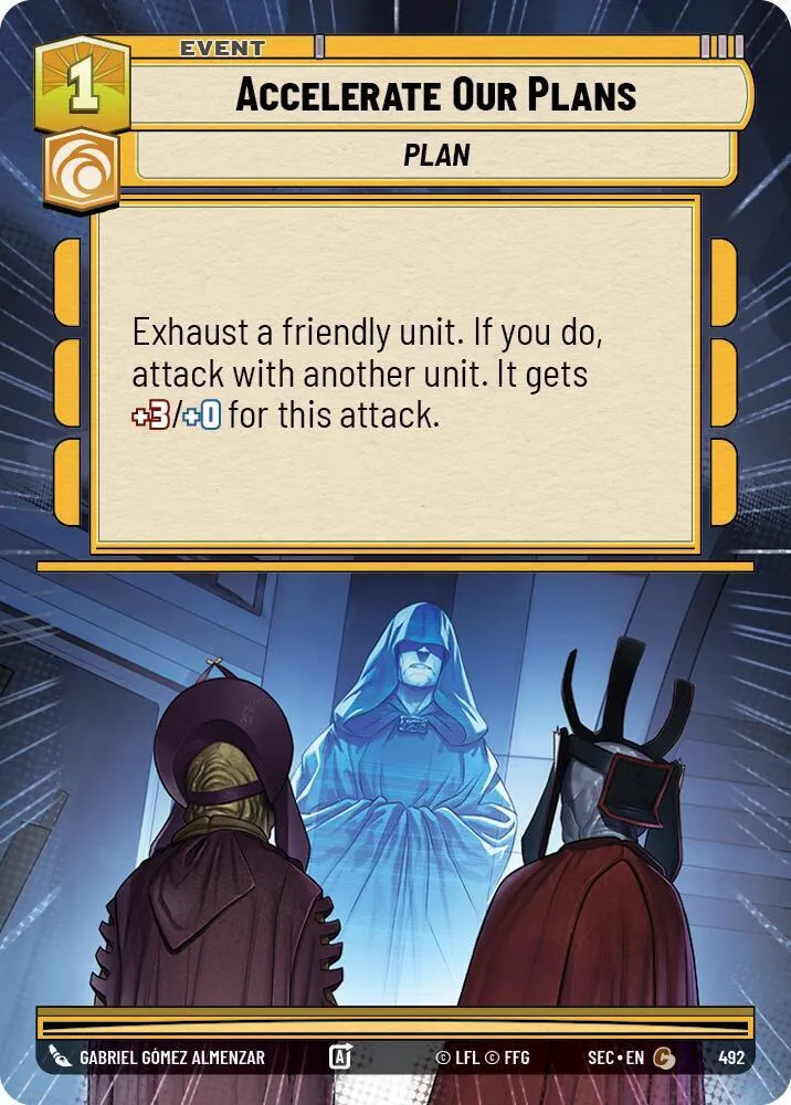 Accélérez nos Plans — Secrets of Power — Star Wars: Unlimited