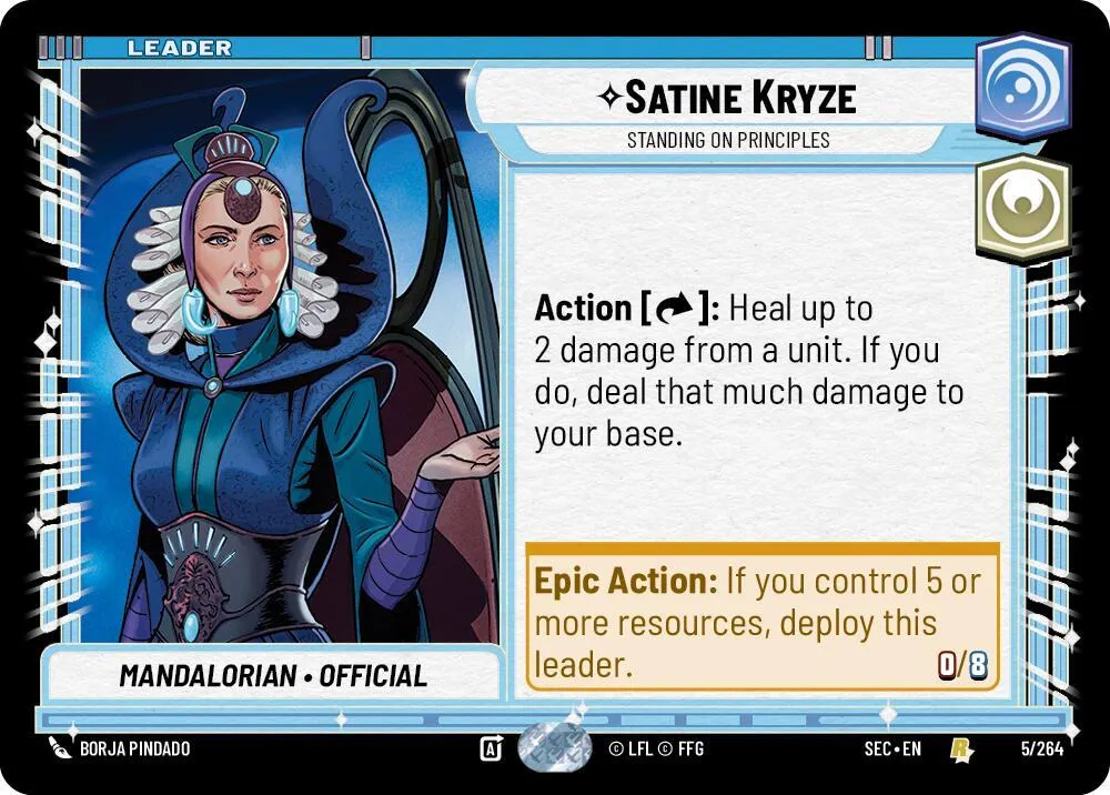 Satine Kryze - Reste Sur Ses Principes — Secrets of Power — Star Wars: Unlimited