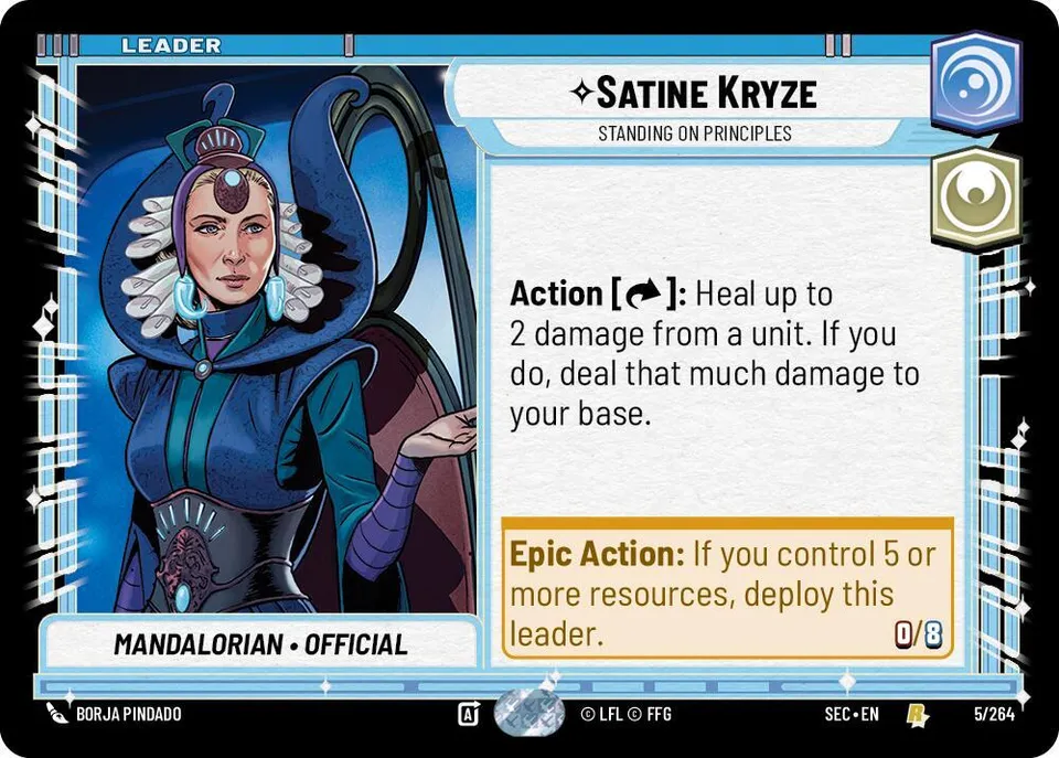 Satine Kryze - Reste Sur Ses Principes from Secrets of Power - Star Wars: Unlimited