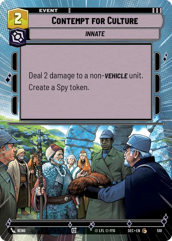 Contempt for Culture from Secrets of Power - Star Wars: Unlimited