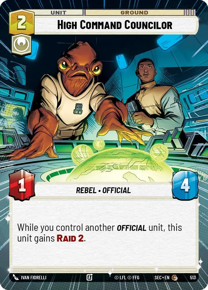 Conseiller du Haut Commandement — Secrets of Power — Star Wars: Unlimited