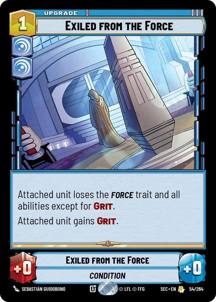 Exilé de la Force — Secrets of Power — Star Wars: Unlimited