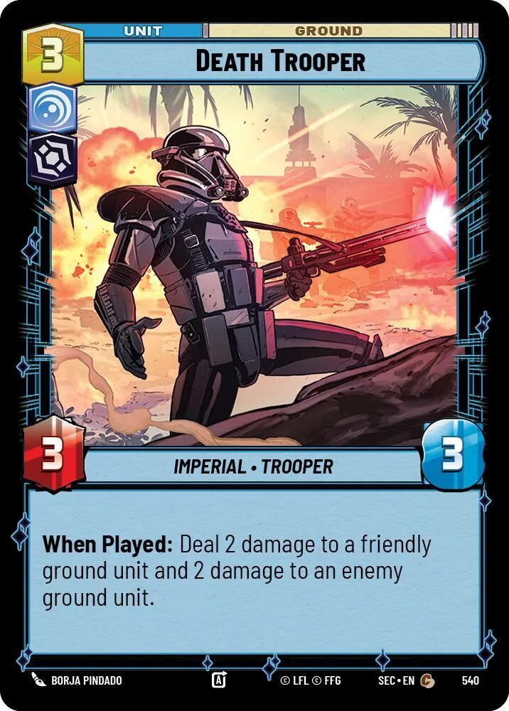 Death Trooper from Secrets of Power - Star Wars: Unlimited
