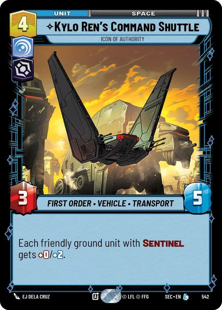 Navette de Commandement de Kylo Ren - Symbole D'Autorité — Secrets of Power — Star Wars: Unlimited