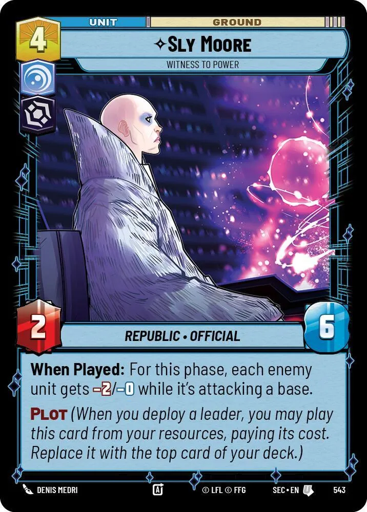 Sly Moore - Témoin Du Pouvoir — Secrets of Power — Star Wars: Unlimited