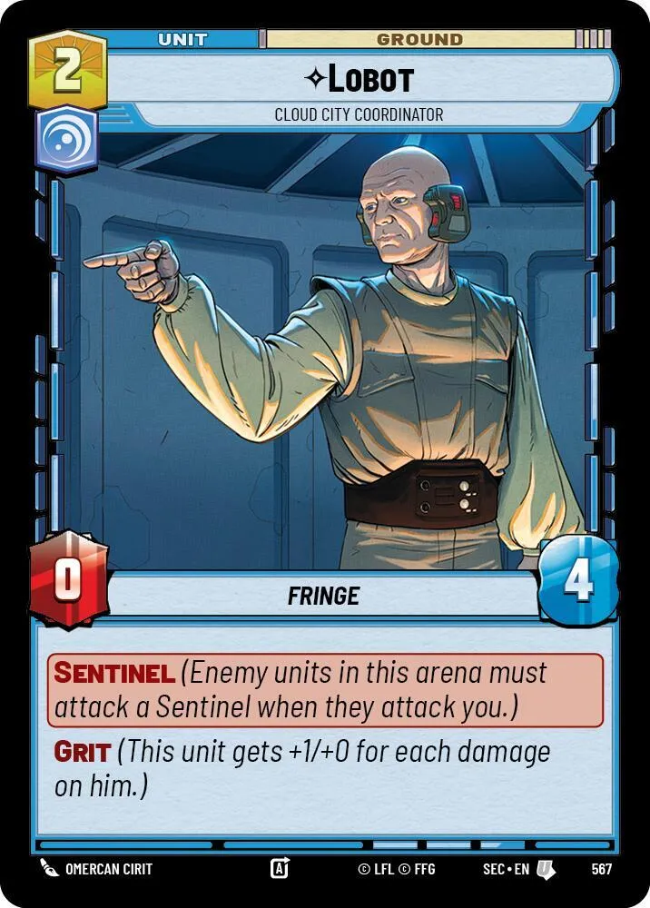 Lobot - Coordinateur De La Cité Des Nuages — Secrets of Power — Star Wars: Unlimited