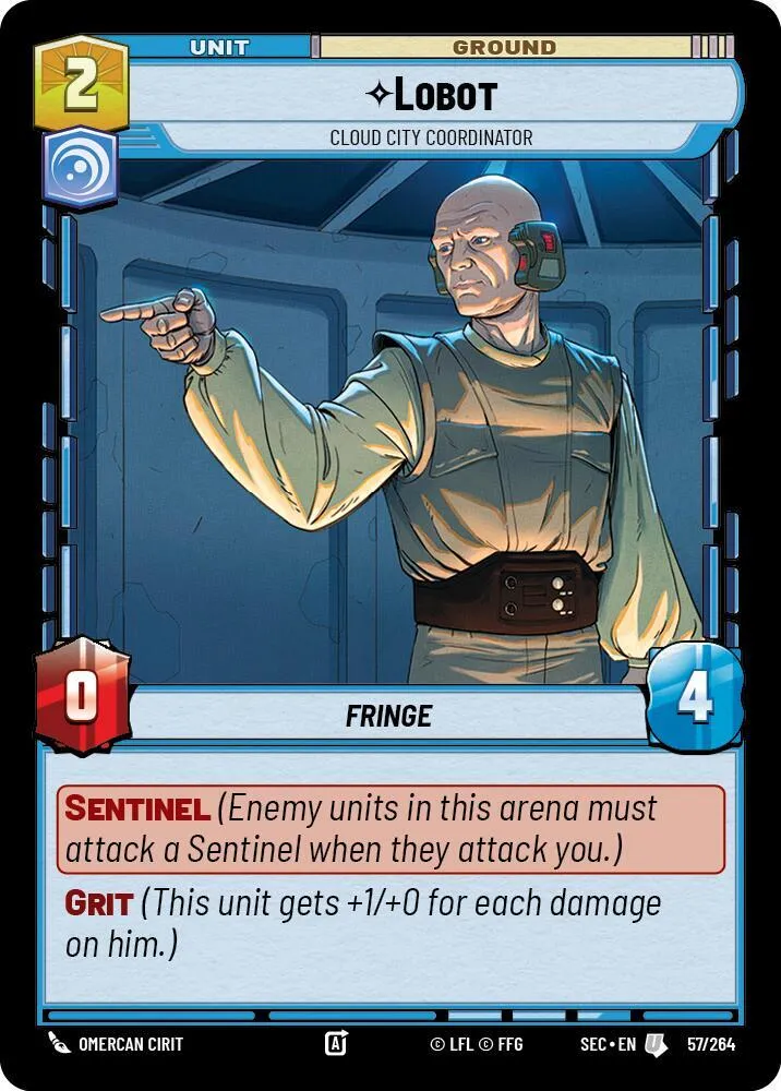 Lobot - Coordinateur De La Cité Des Nuages — Secrets of Power — Star Wars: Unlimited