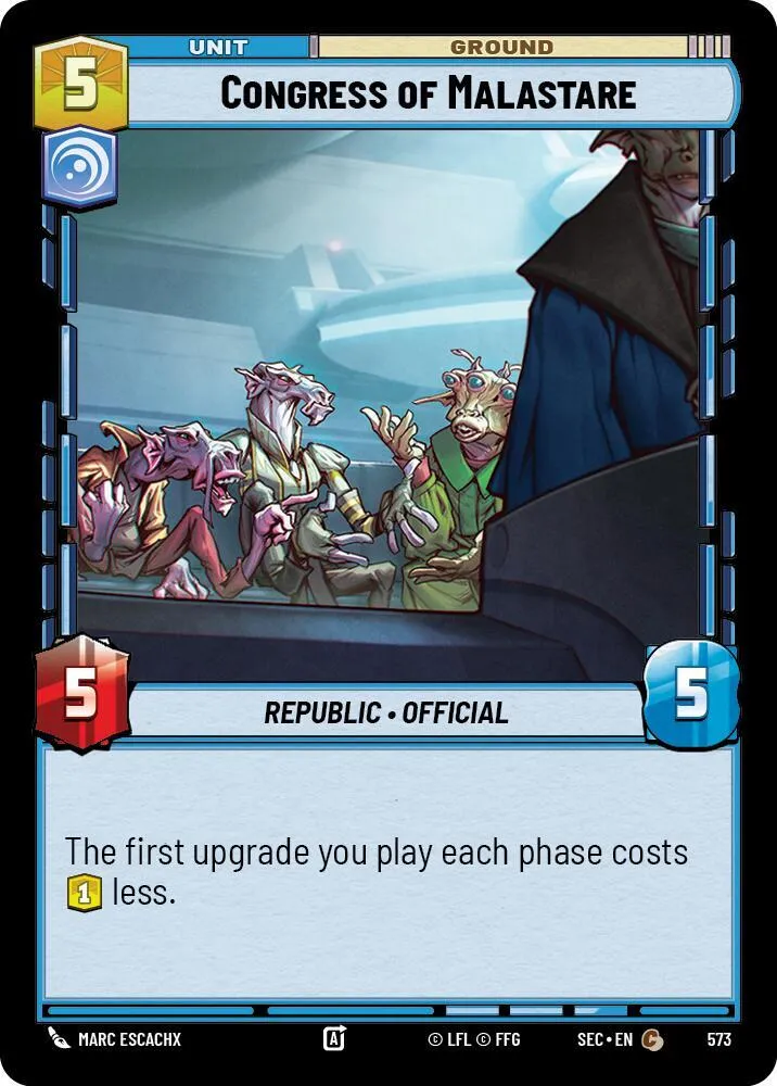 Congrès de Malastare — Secrets of Power — Star Wars: Unlimited