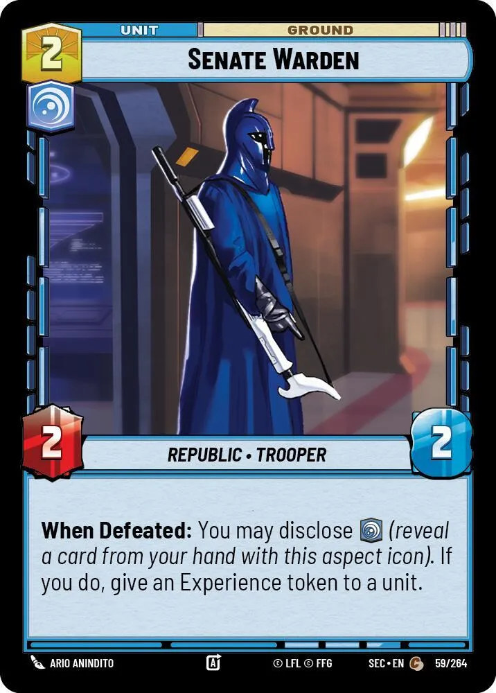 Senate Warden — Secrets of Power — Star Wars: Unlimited