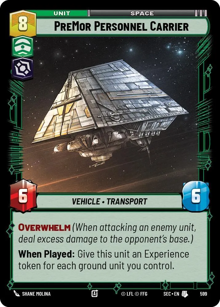 Transport de Troupes de PreMor — Secrets of Power — Star Wars: Unlimited
