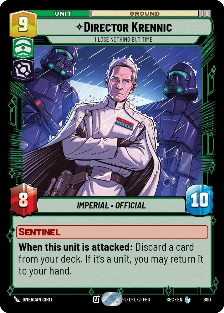 Director Krennic - I Lose Nothing But Time — Secrets of Power — Star Wars: Unlimited