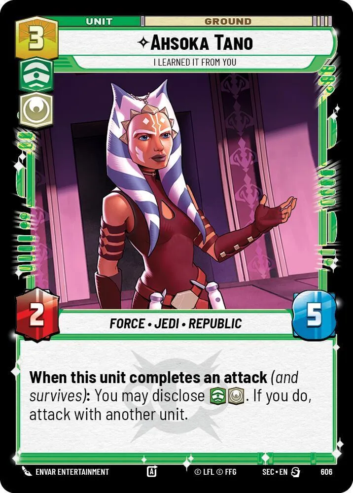 Ahsoka Tano - I Learned It from You — Secrets of Power — Star Wars: Unlimited