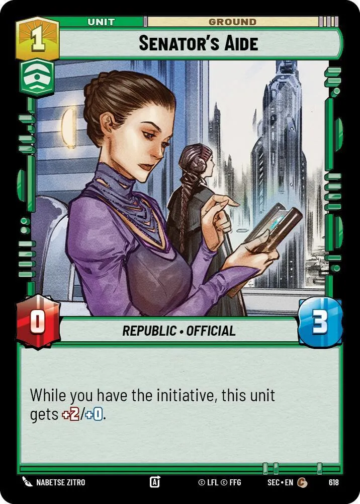 Assistante Sénatoriale — Secrets of Power — Star Wars: Unlimited