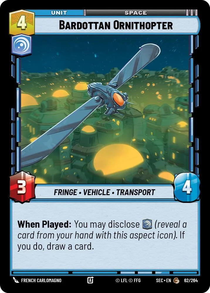 Bardottan Ornithopter — Secrets of Power — Star Wars: Unlimited