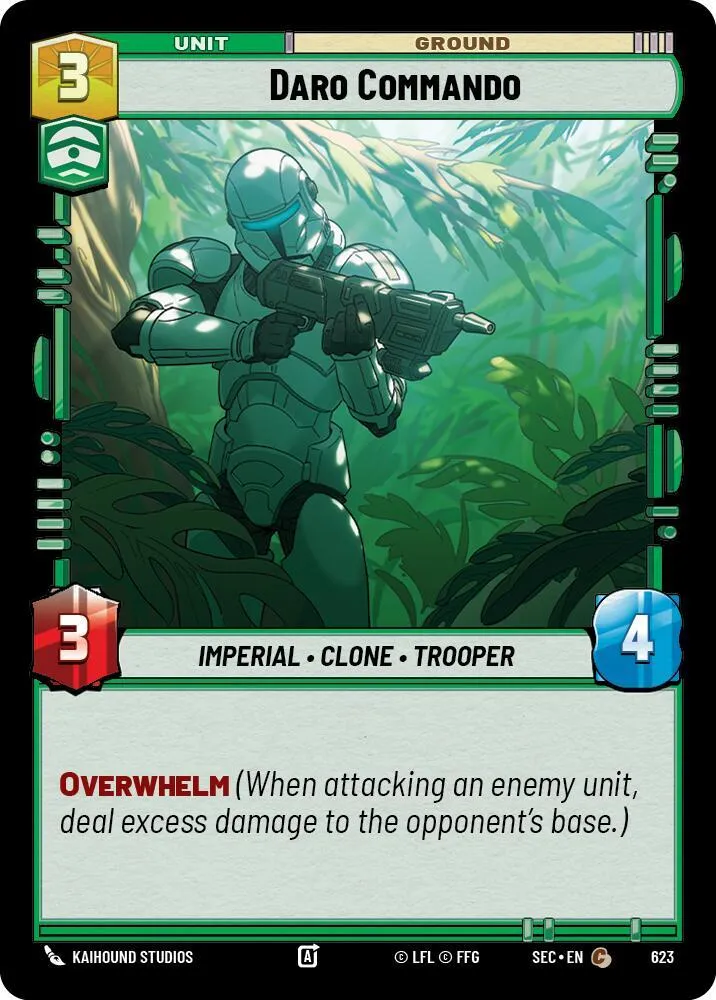 Commando de Daro — Secrets of Power — Star Wars: Unlimited