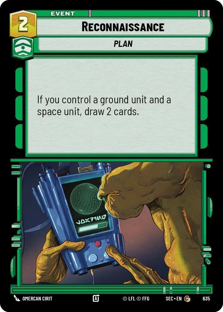 Reconnaissance — Secrets of Power — Star Wars: Unlimited