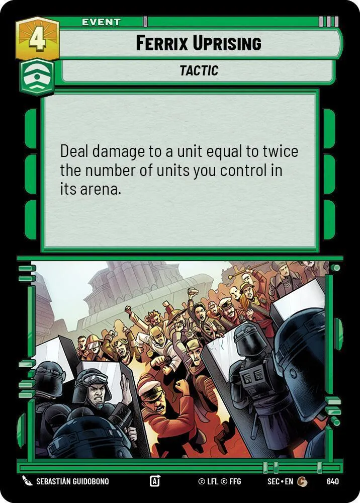 Soulèvement de Ferrix — Secrets of Power — Star Wars: Unlimited