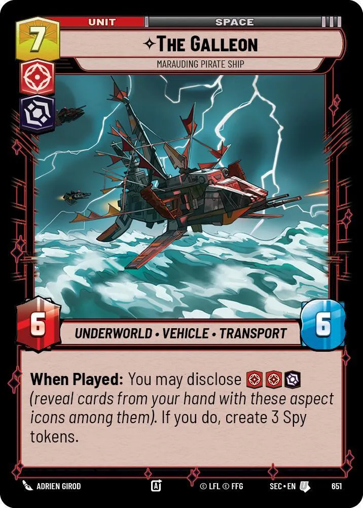 Le Galleon - Vaisseau Pirate En Maraude — Secrets of Power — Star Wars: Unlimited