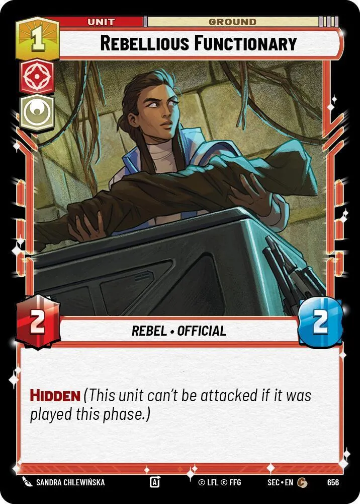 Fonctionnaire Rebelle — Secrets of Power — Star Wars: Unlimited