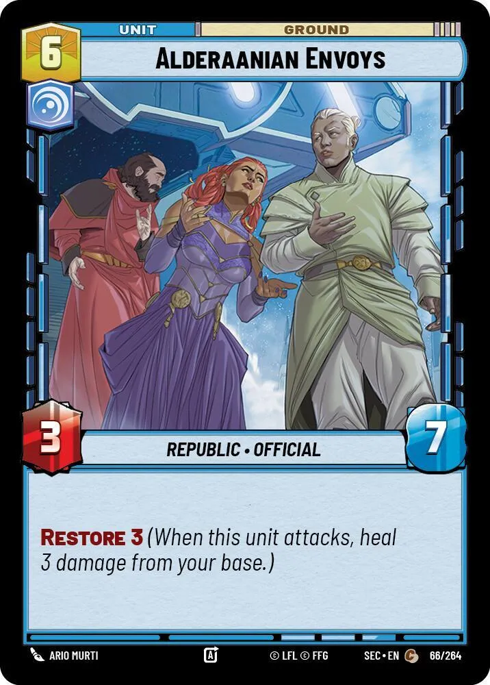 Émissaires Alderaaniens — Secrets of Power — Star Wars: Unlimited
