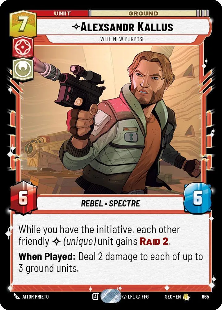 Alexsandr Kallus - With New Purpose — Secrets of Power — Star Wars: Unlimited