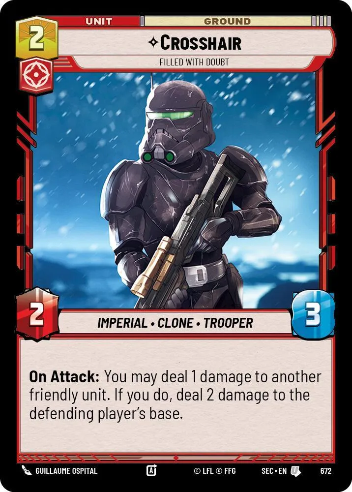 Crosshair - Plein De Doutes — Secrets of Power — Star Wars: Unlimited