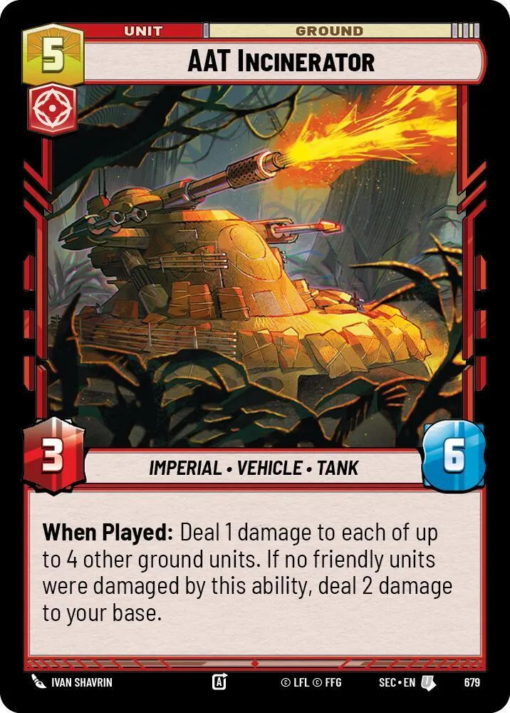 CAB Incinérateur — Secrets of Power — Star Wars: Unlimited