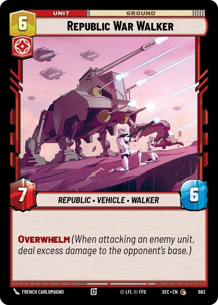 Marcheur de Guerre de la République — Secrets of Power — Star Wars: Unlimited