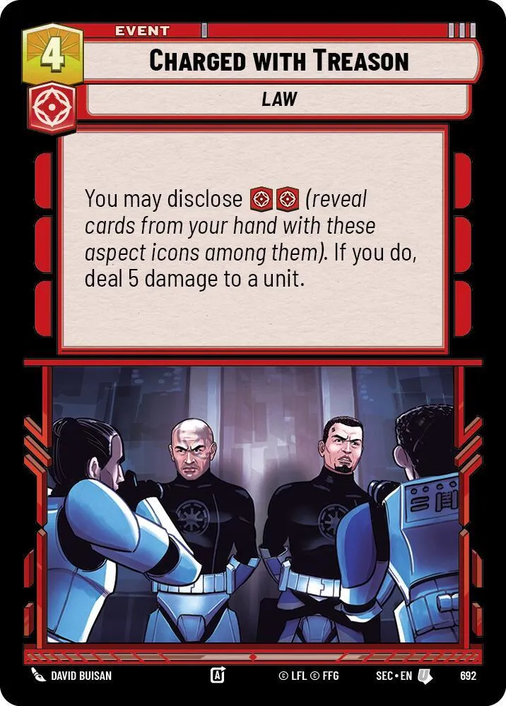 Accusé de Trahison — Secrets of Power — Star Wars: Unlimited
