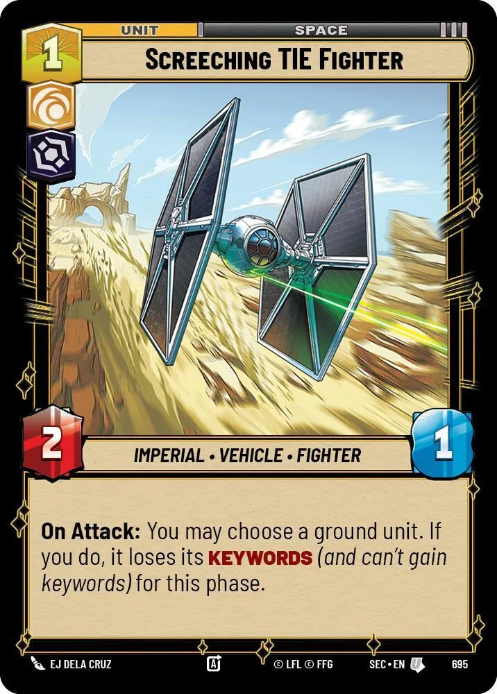 Chasseur TIE Strident — Secrets of Power — Star Wars: Unlimited