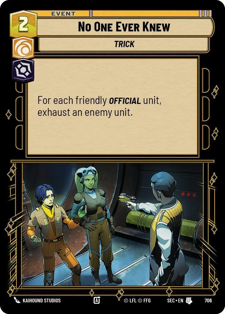 Personne n'a Jamais Su — Secrets of Power — Star Wars: Unlimited