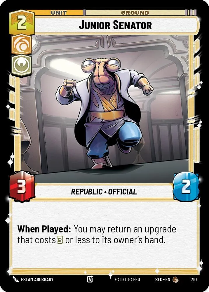 Jeune Sénateur — Secrets of Power — Star Wars: Unlimited