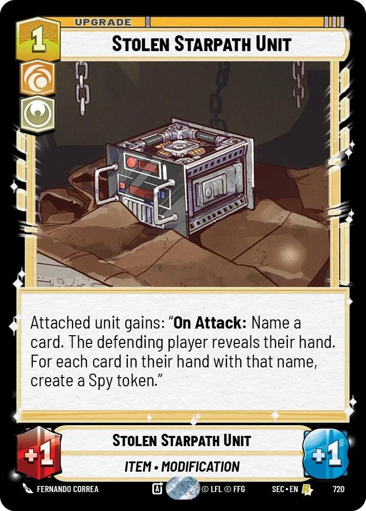Stolen Starpath Unit — Secrets of Power — Star Wars: Unlimited