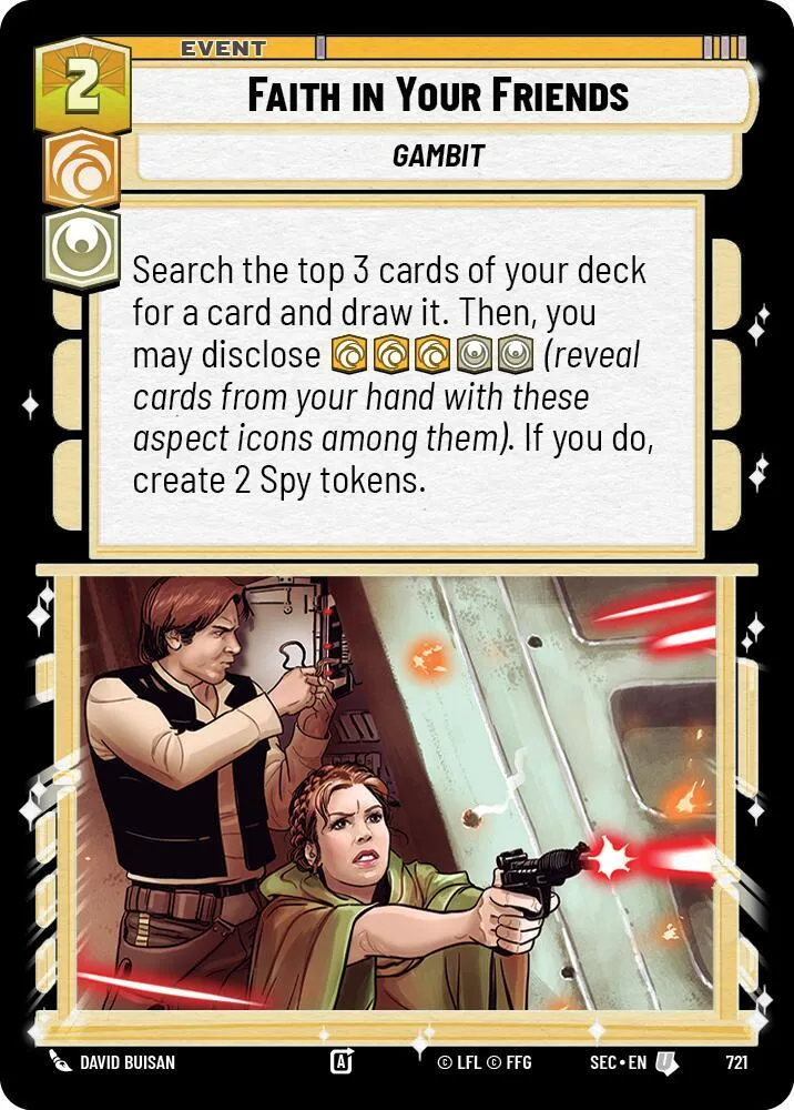 Avoir Foi en Ses amis — Secrets of Power — Star Wars: Unlimited